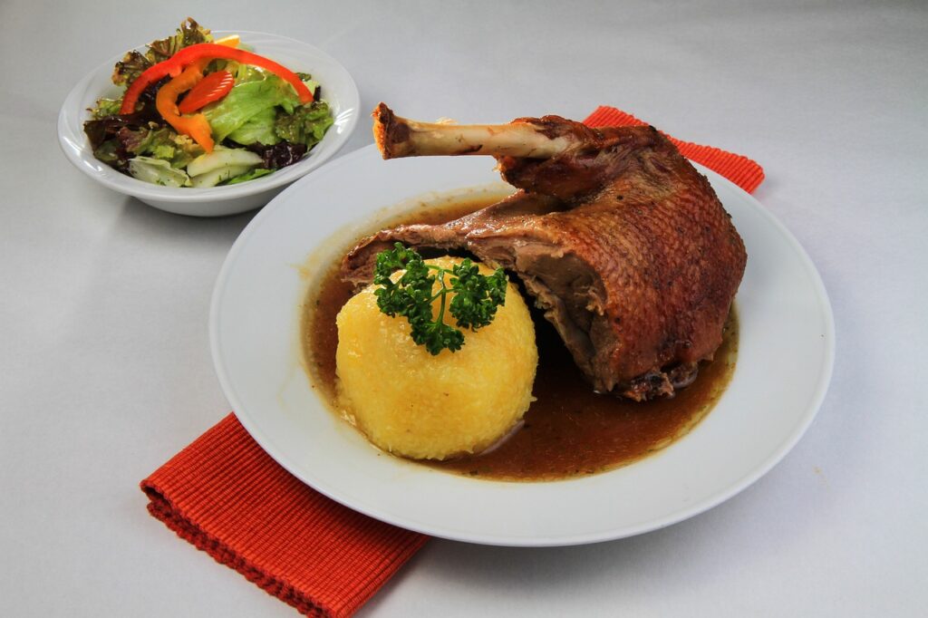 enjoy the meal, nourishment, roasted goose-6751940.jpg